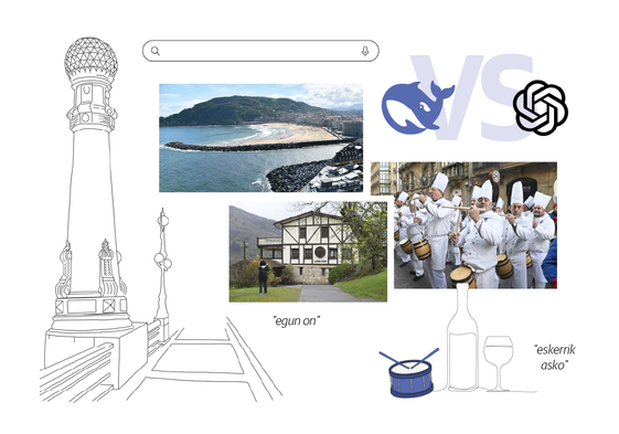 DeepSeek y ChatGPT empatan a tópicos sobre Gipuzkoa