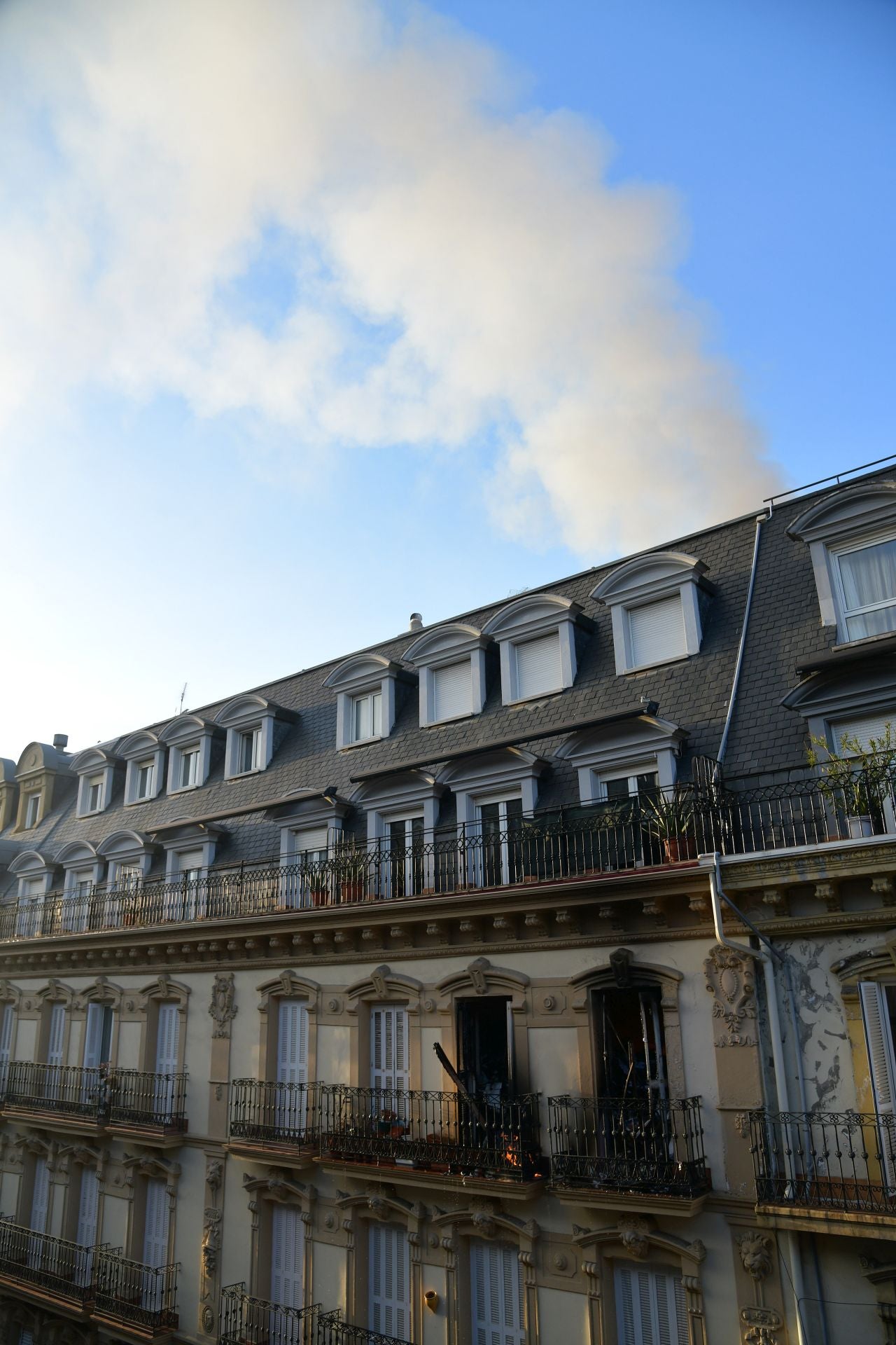 Incendio en el Centro de San Sebastián