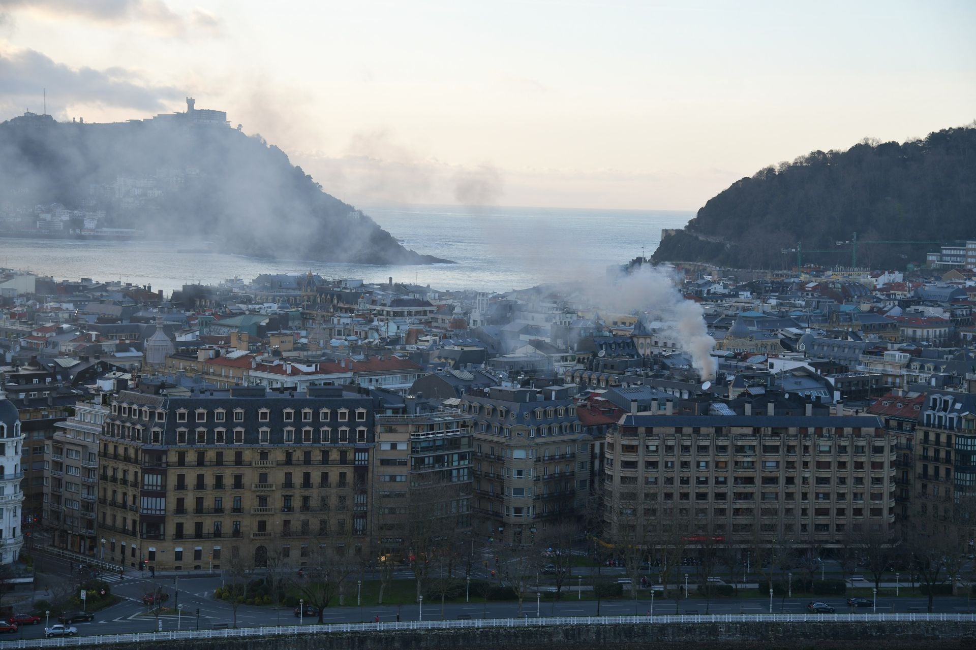 Incendio en el Centro de San Sebastián