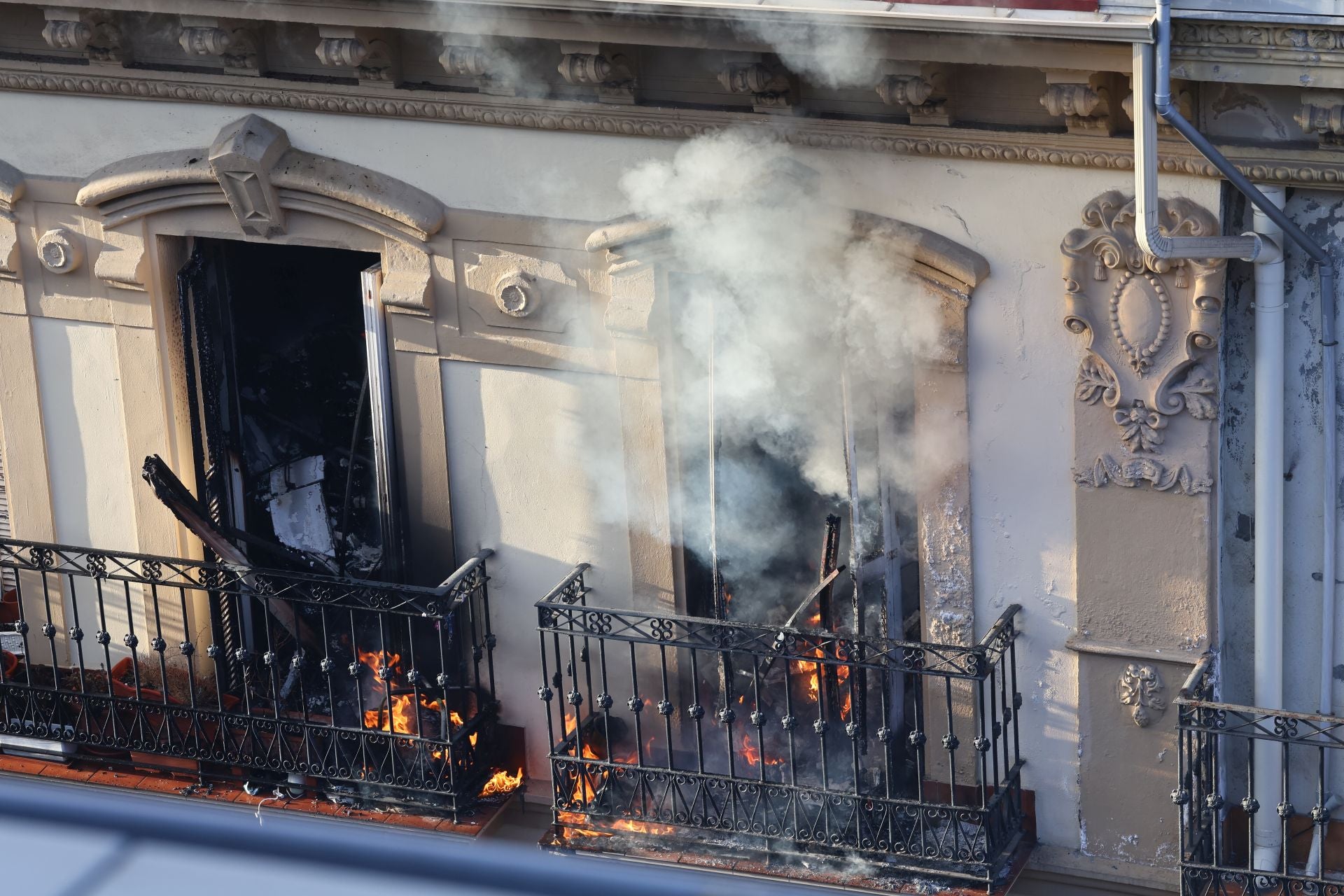 Incendio en el Centro de San Sebastián