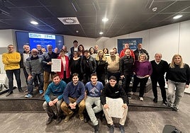 Representantes de la federación, el comité de árbitros, los clubes y la Diputación Foral.