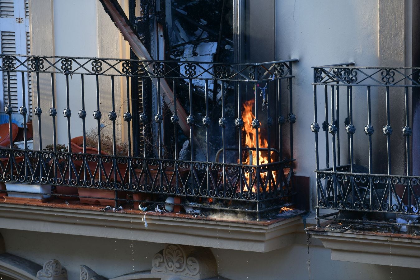 Incendio en el Centro de San Sebastián