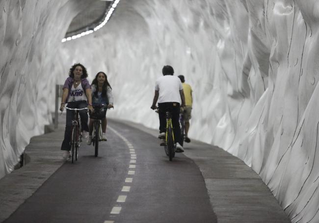 6 de agosto de 2009, jornada de inauguración del túnel.