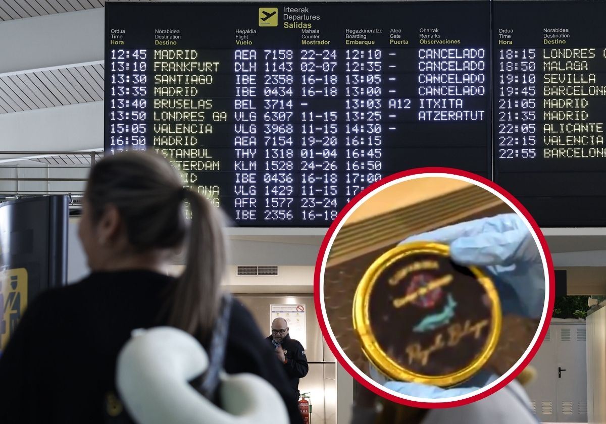 Intervienen 1.250 gramos de caviar de esturión beluga en el aeropuerto de Bilbao.