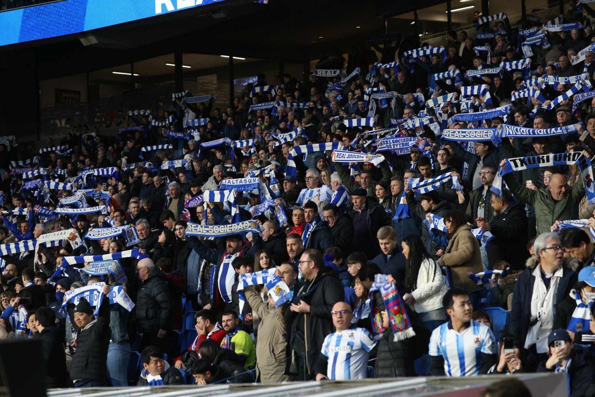 ¿Has estado en el Reale Arena? Búscate en las gradas