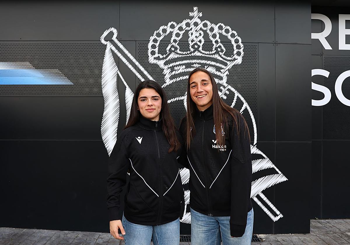 Intza Egiguren y Lucía Rodríguez, en Zubieta