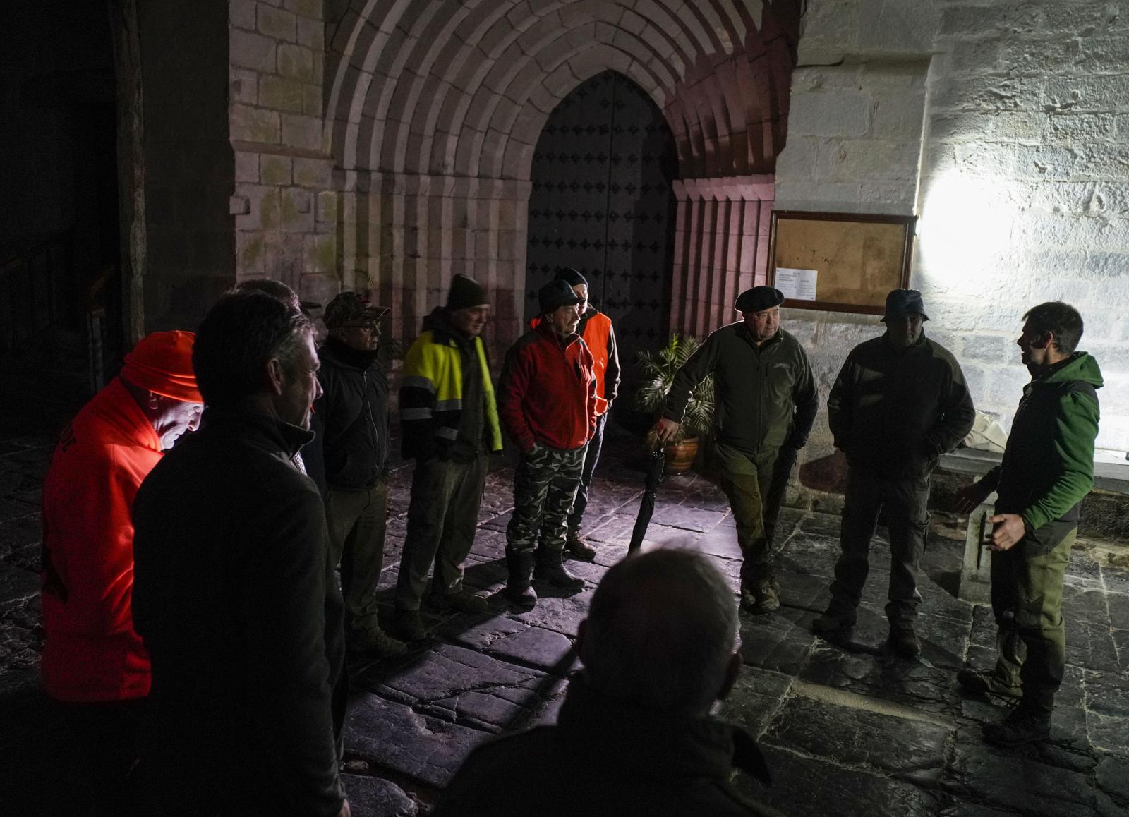 Así es una batida de caza mayor en Leitzaran en imágenes