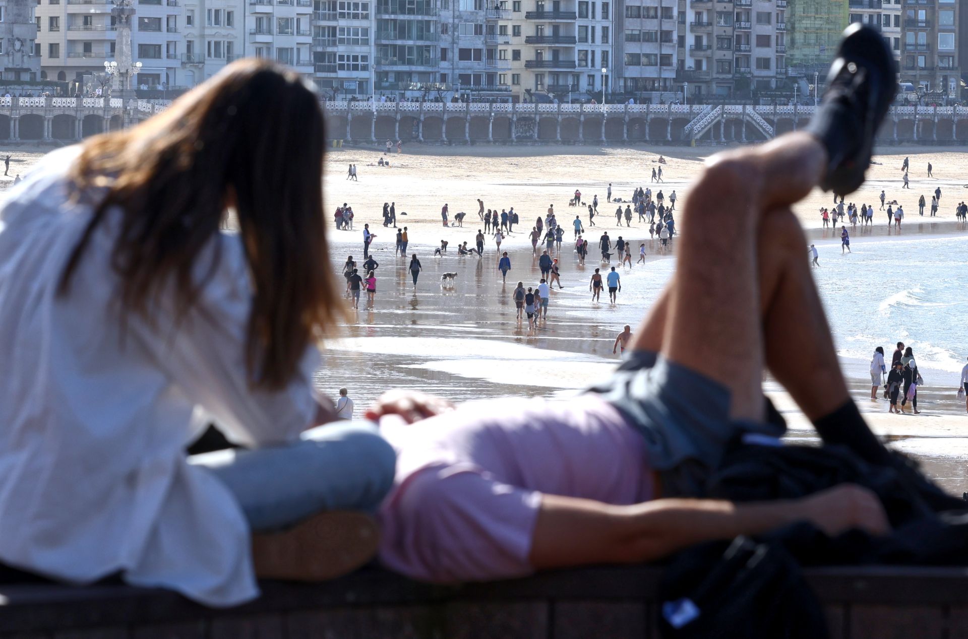 Un domingo primaveral en Donostia
