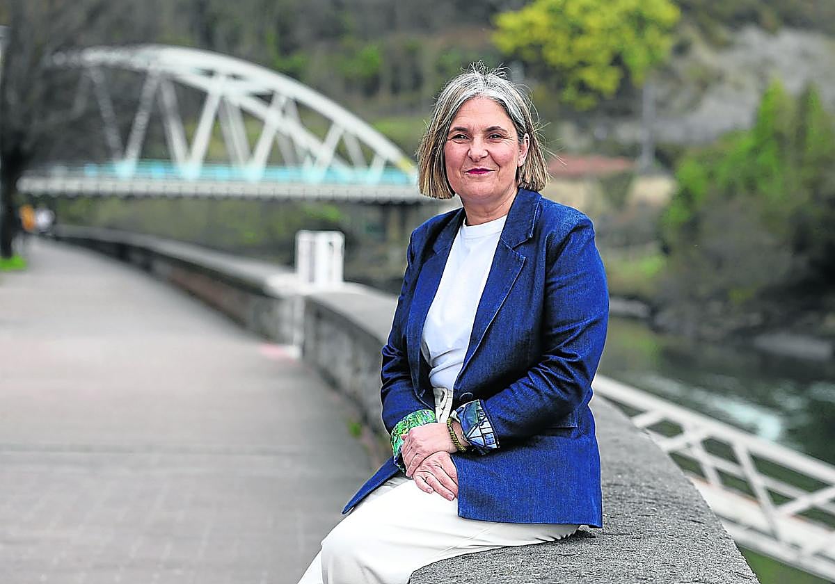 Nerea Kortajarena este pasado viernes en el barrio donostiarra de Loiola.