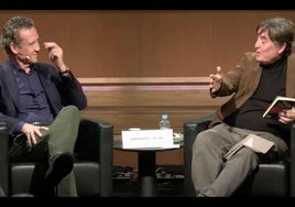 Jorge Valdano ayer durante su charla en el Instituto Cervantes.