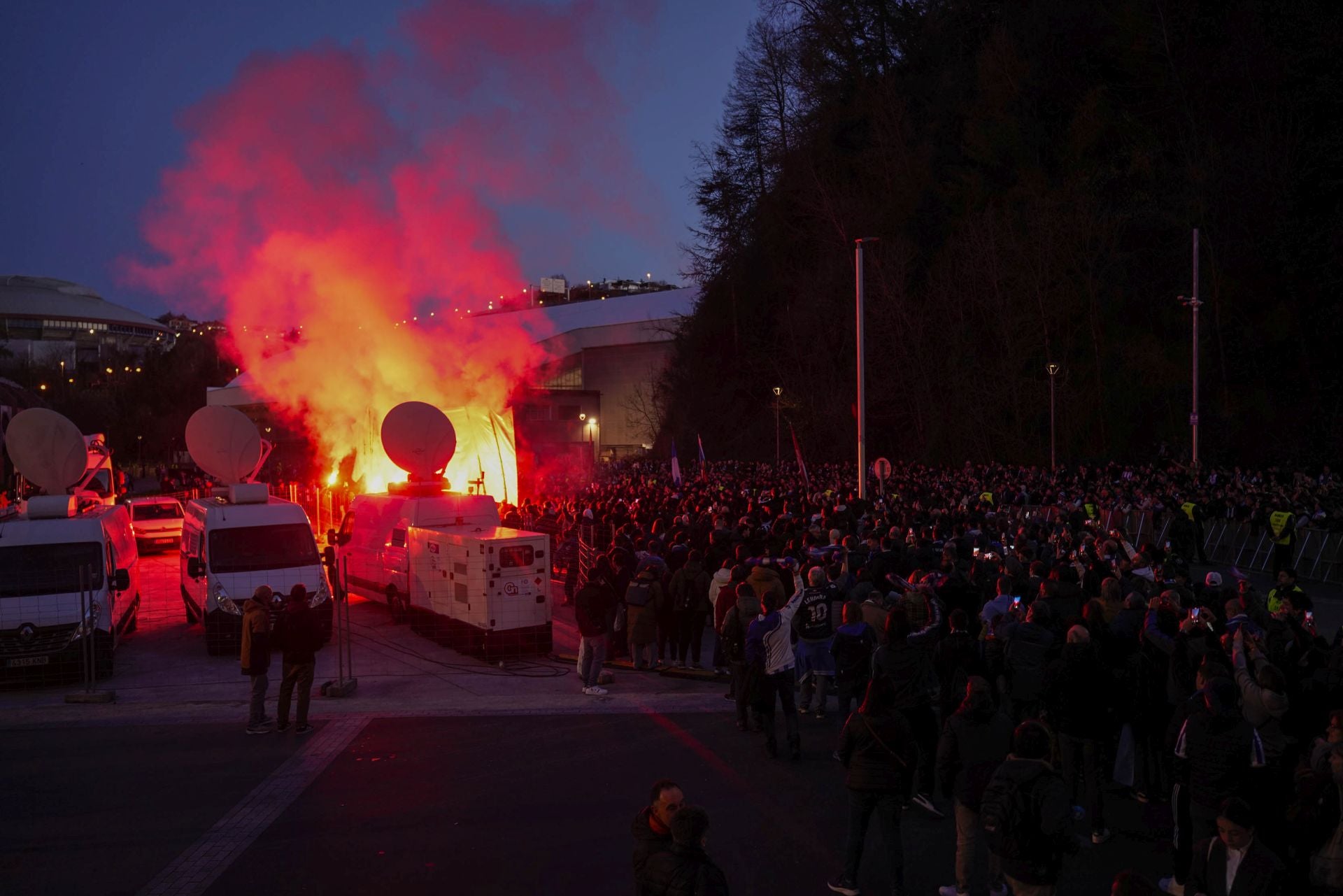 Histórico recibimiento a la Real Sociedad en Anoeta
