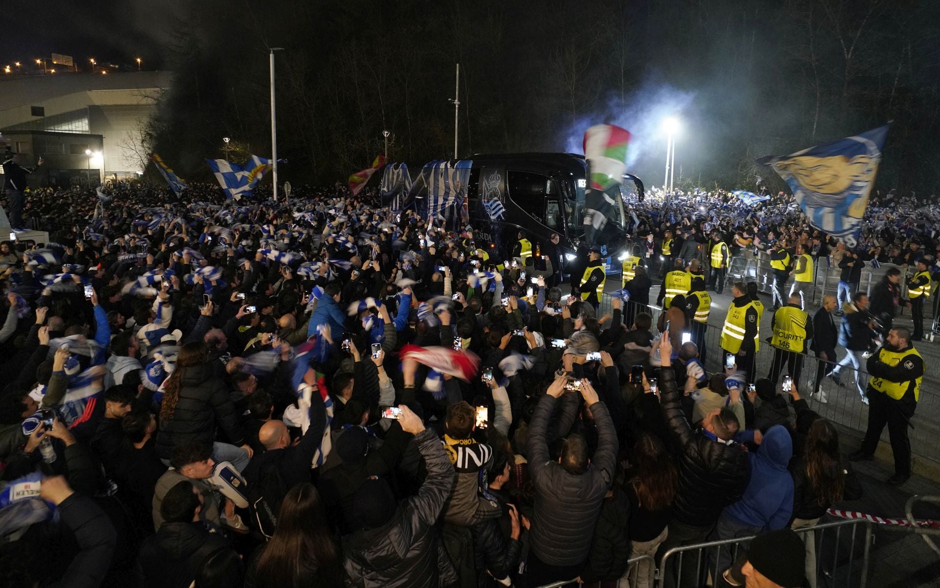 Histórico recibimiento a la Real Sociedad en Anoeta