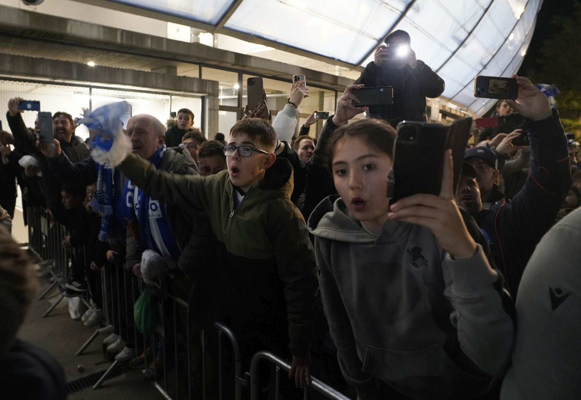 Histórico recibimiento a la Real Sociedad en Anoeta