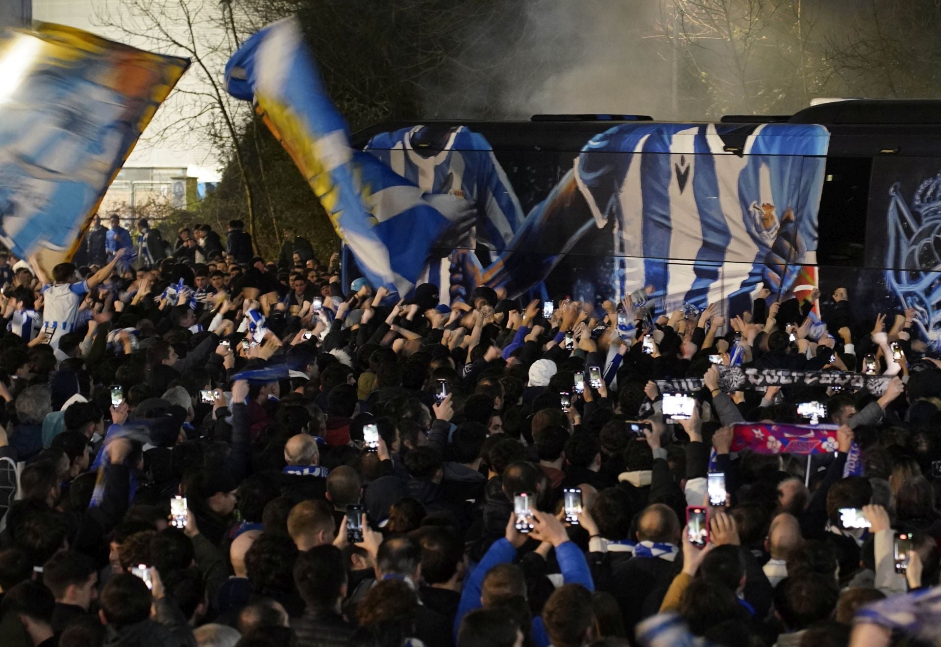 Histórico recibimiento a la Real Sociedad en Anoeta