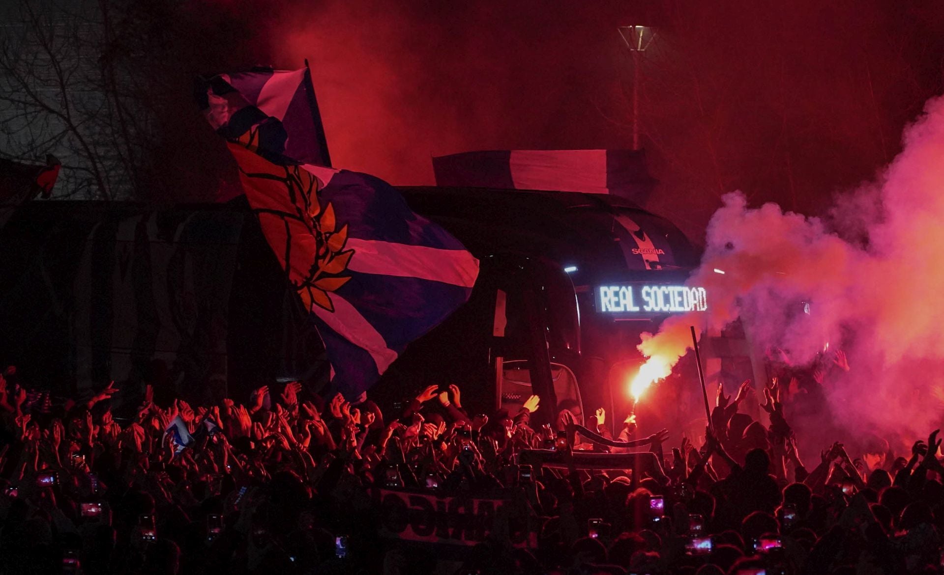 Histórico recibimiento a la Real Sociedad en Anoeta
