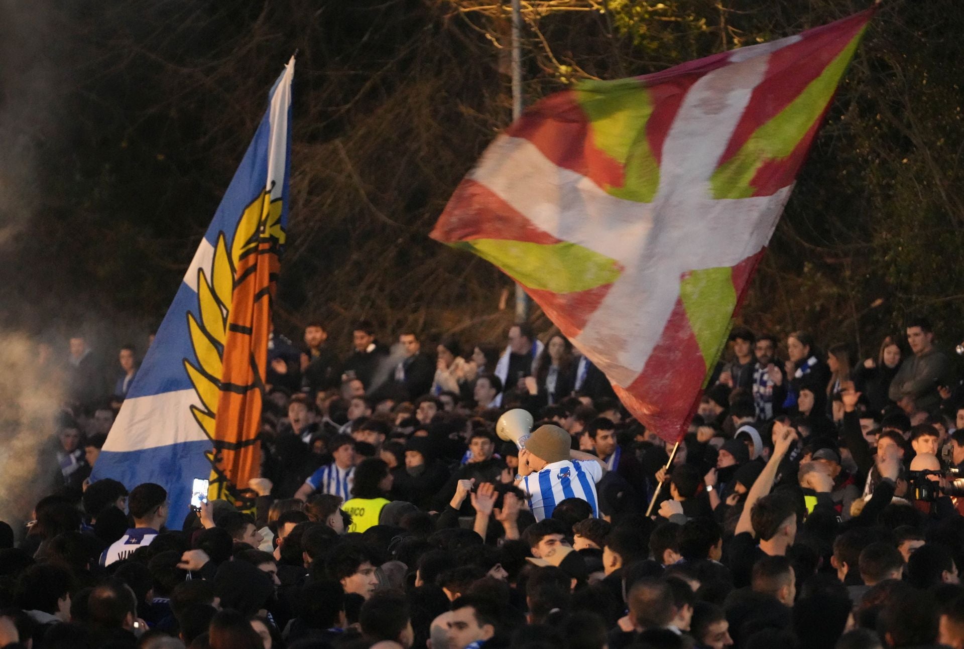Histórico recibimiento a la Real Sociedad en Anoeta