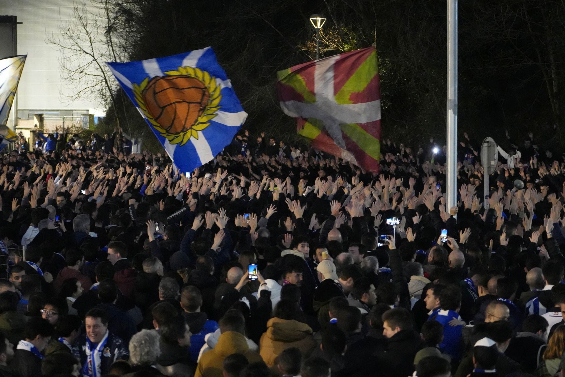 Histórico recibimiento a la Real Sociedad en Anoeta