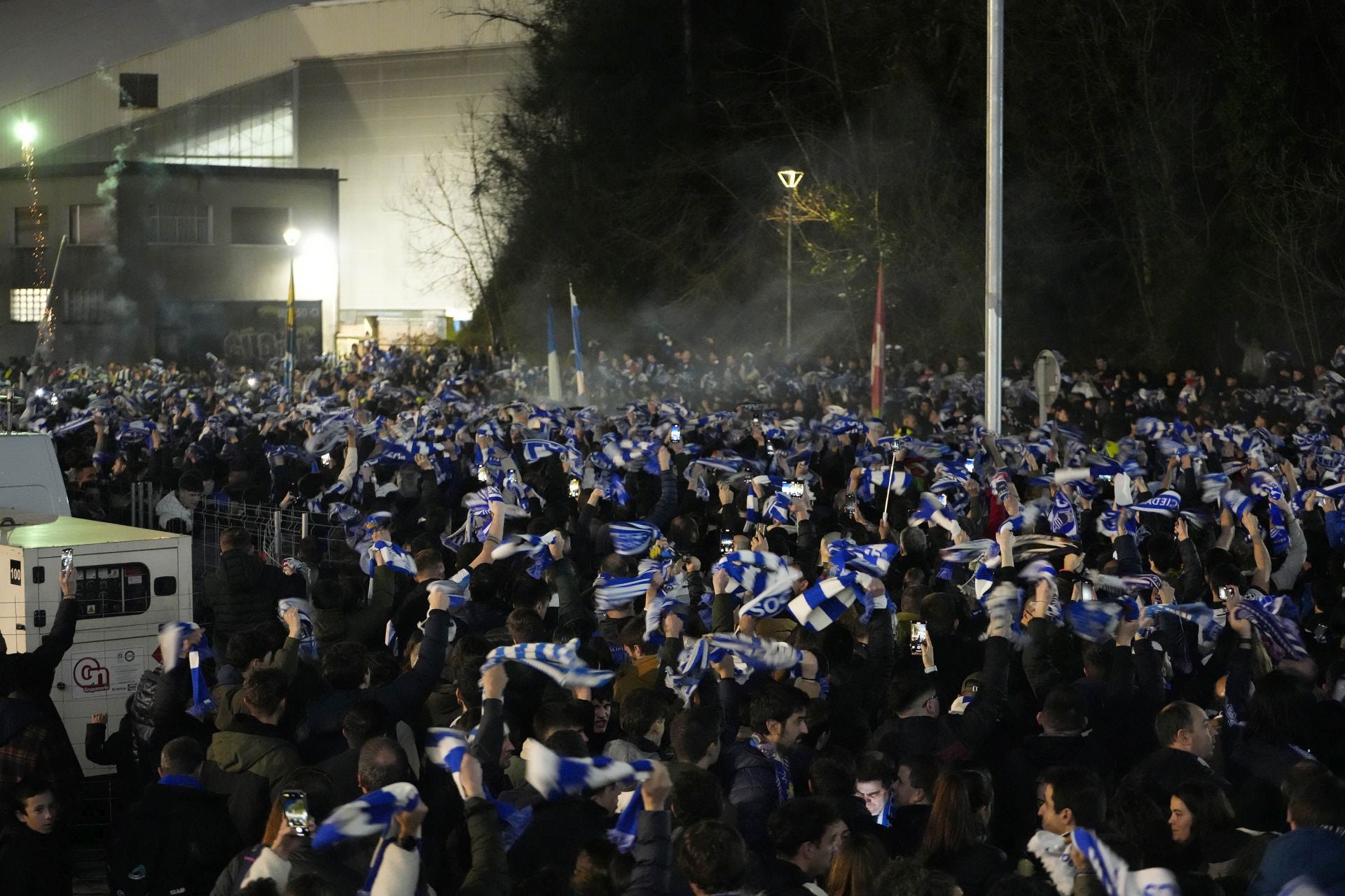 Histórico recibimiento a la Real Sociedad en Anoeta