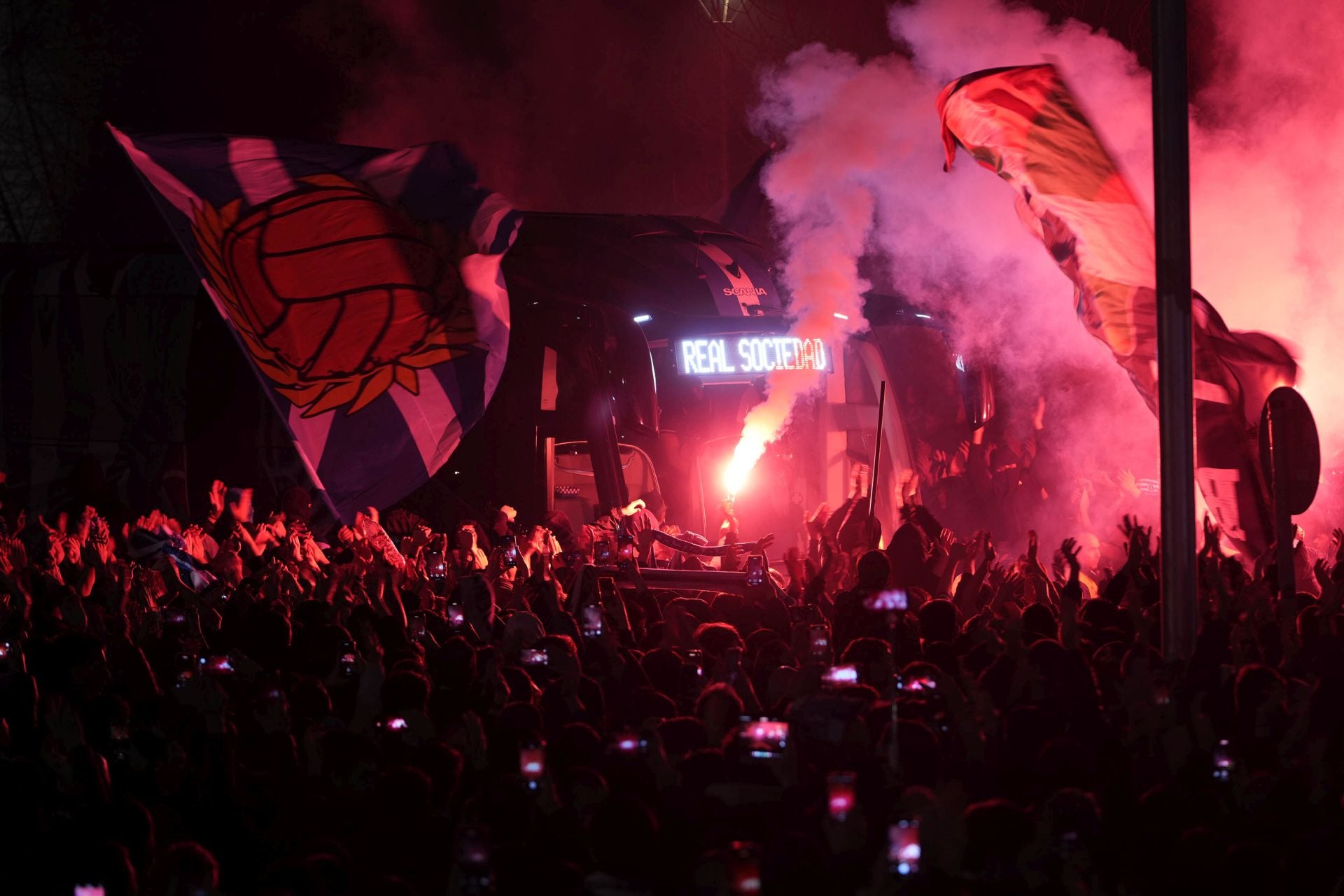 Histórico recibimiento a la Real Sociedad en Anoeta