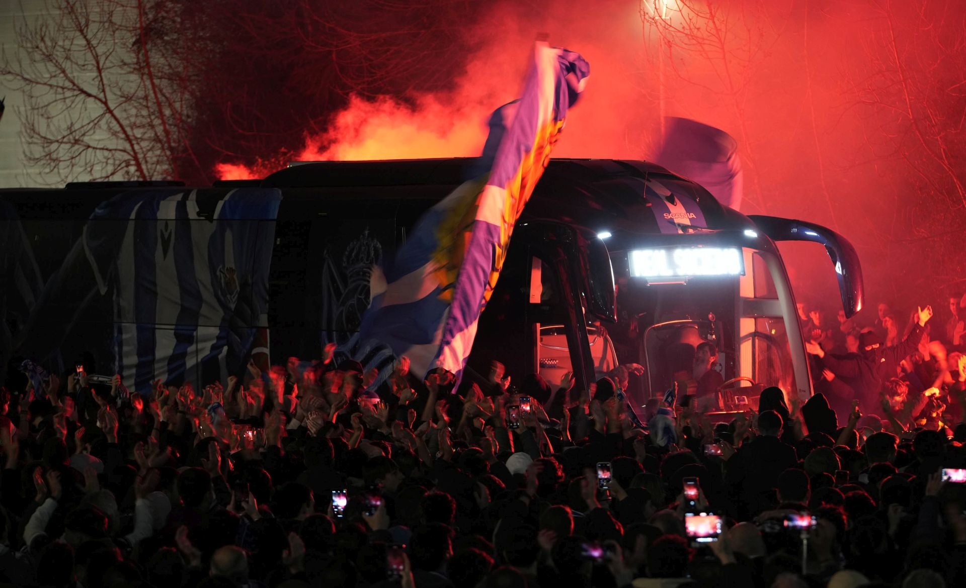 Histórico recibimiento a la Real Sociedad en Anoeta