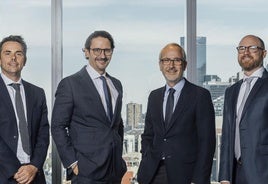 De izquierda a derecha Laurent Deleu, José Luis Manzanares, Rosalío Alonso y Jason Afford.