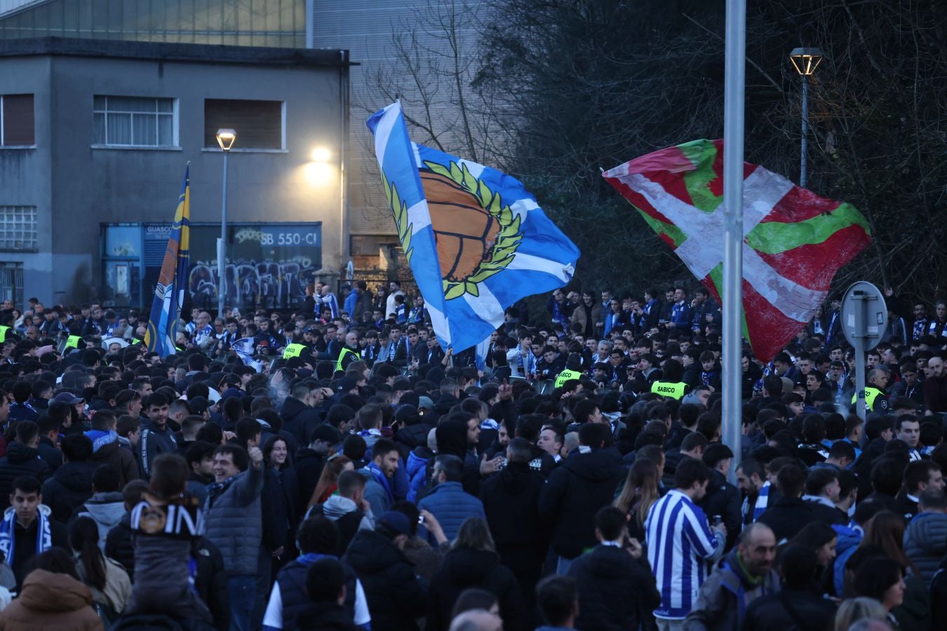 Histórico recibimiento a la Real Sociedad en Anoeta