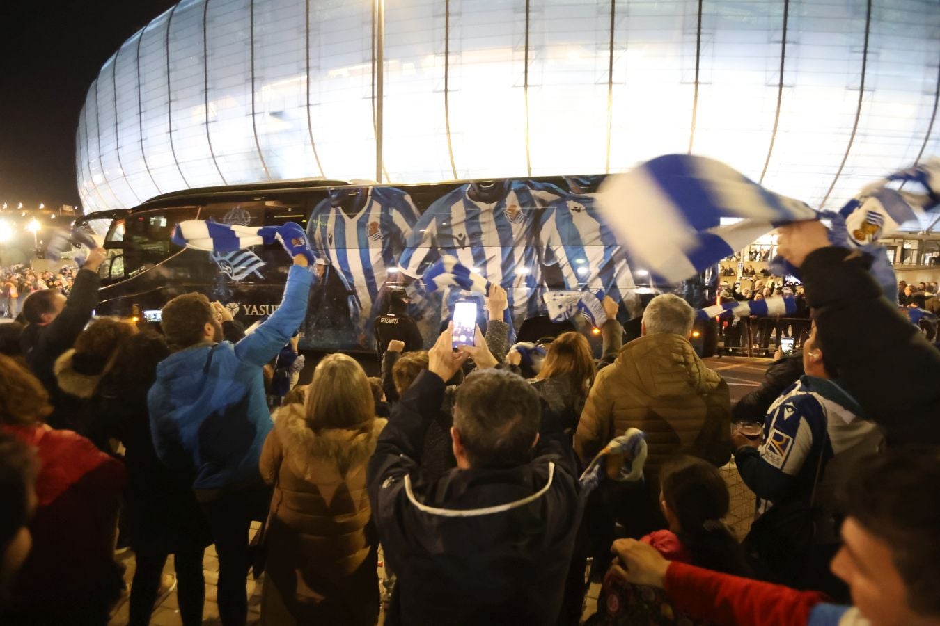 Histórico recibimiento a la Real Sociedad en Anoeta