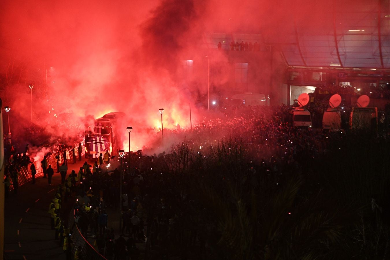 Histórico recibimiento a la Real Sociedad en Anoeta