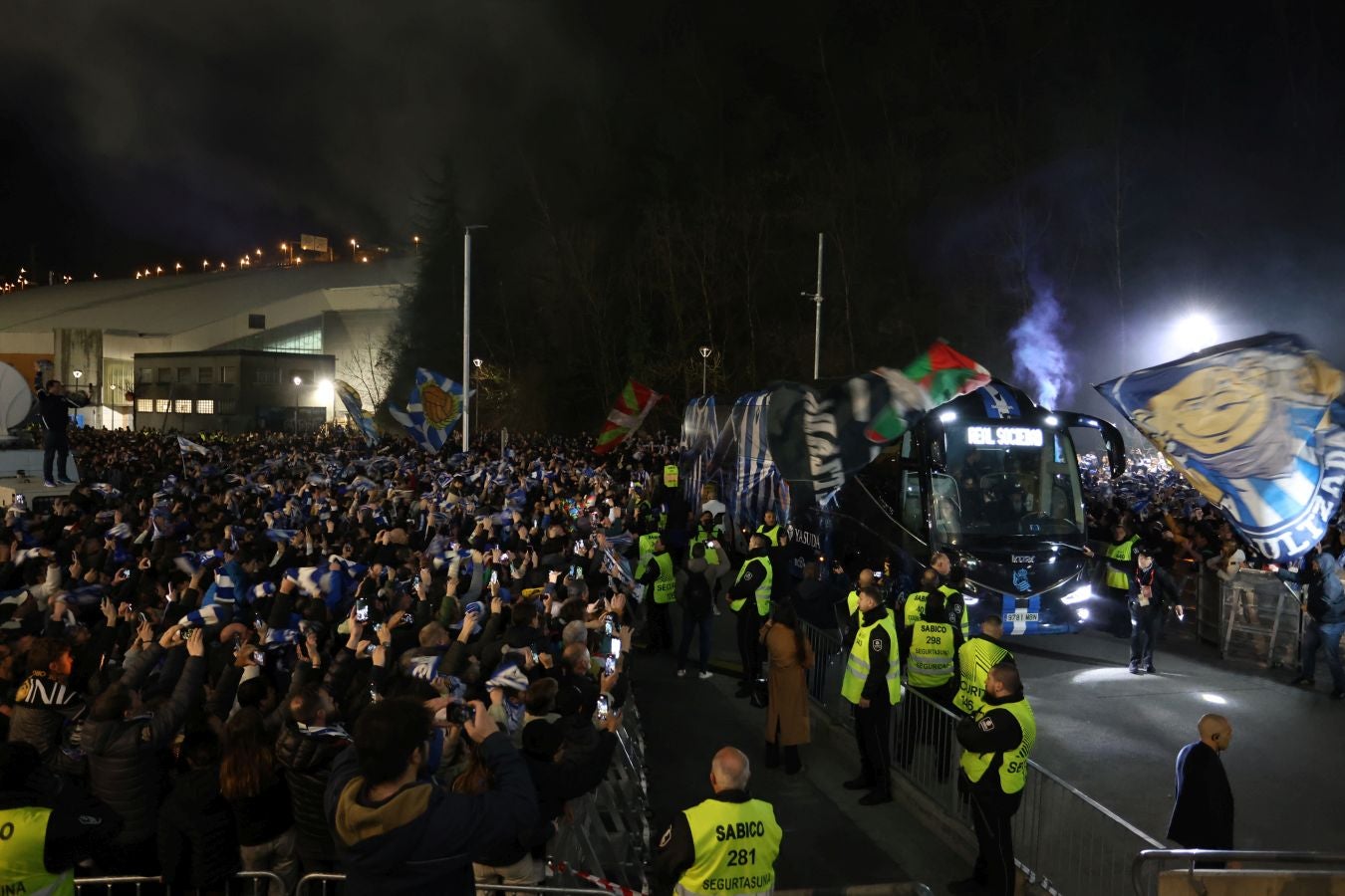 Histórico recibimiento a la Real Sociedad en Anoeta