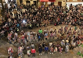 La animación festiva regresa esta tarde a Gurutze Santuaren plaza.