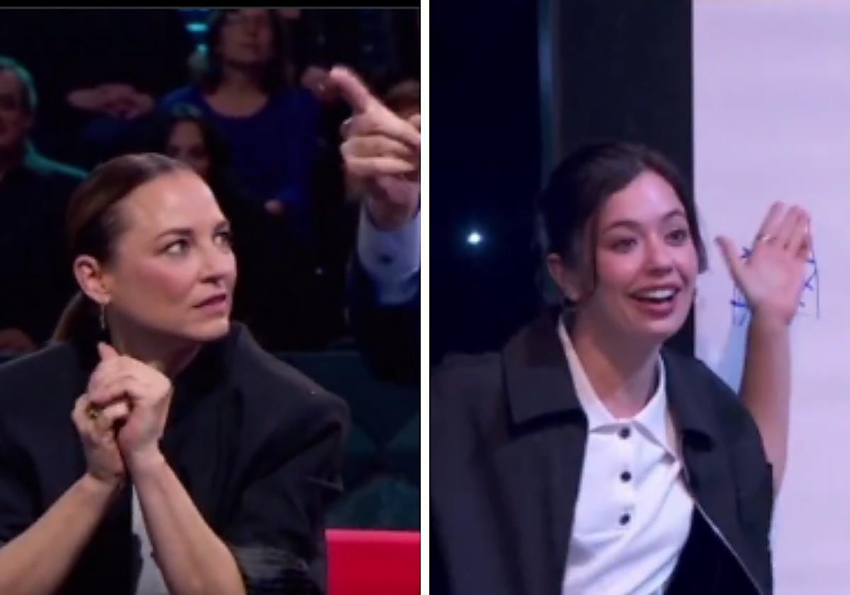 Leonor Watling y Anna Castillo en el plató de Late Xou.