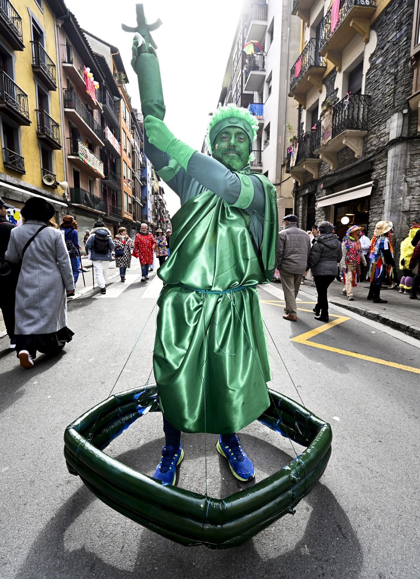 La barandilla de la Concha en Tolosa gracias al Carnaval