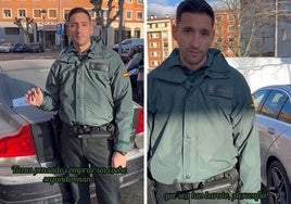 El agente en el vídeo de Instagram.