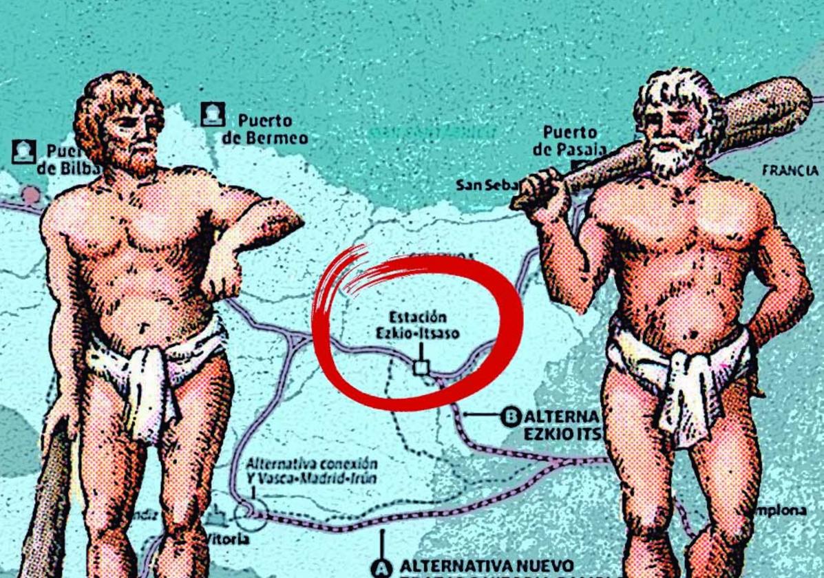 El tren listo pasa por Ezkio