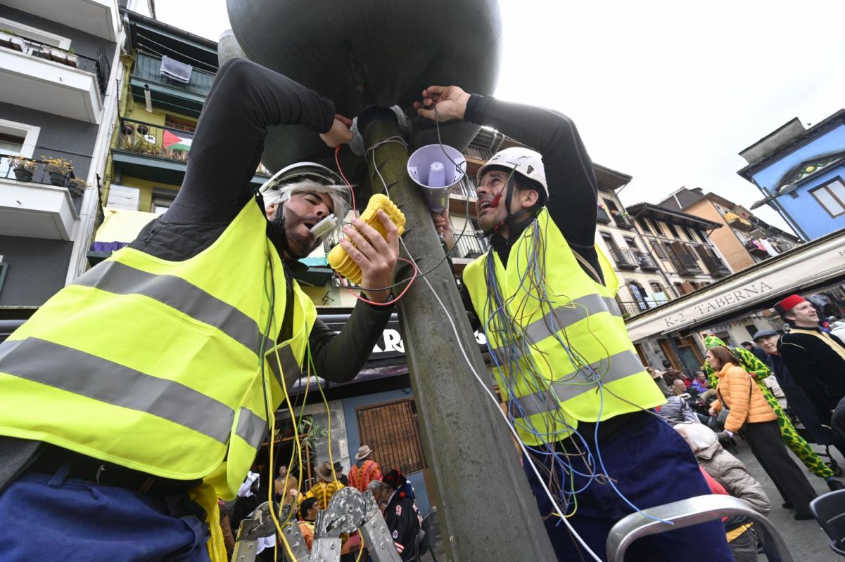 Remate festivo de los carnavales de Tolosa
