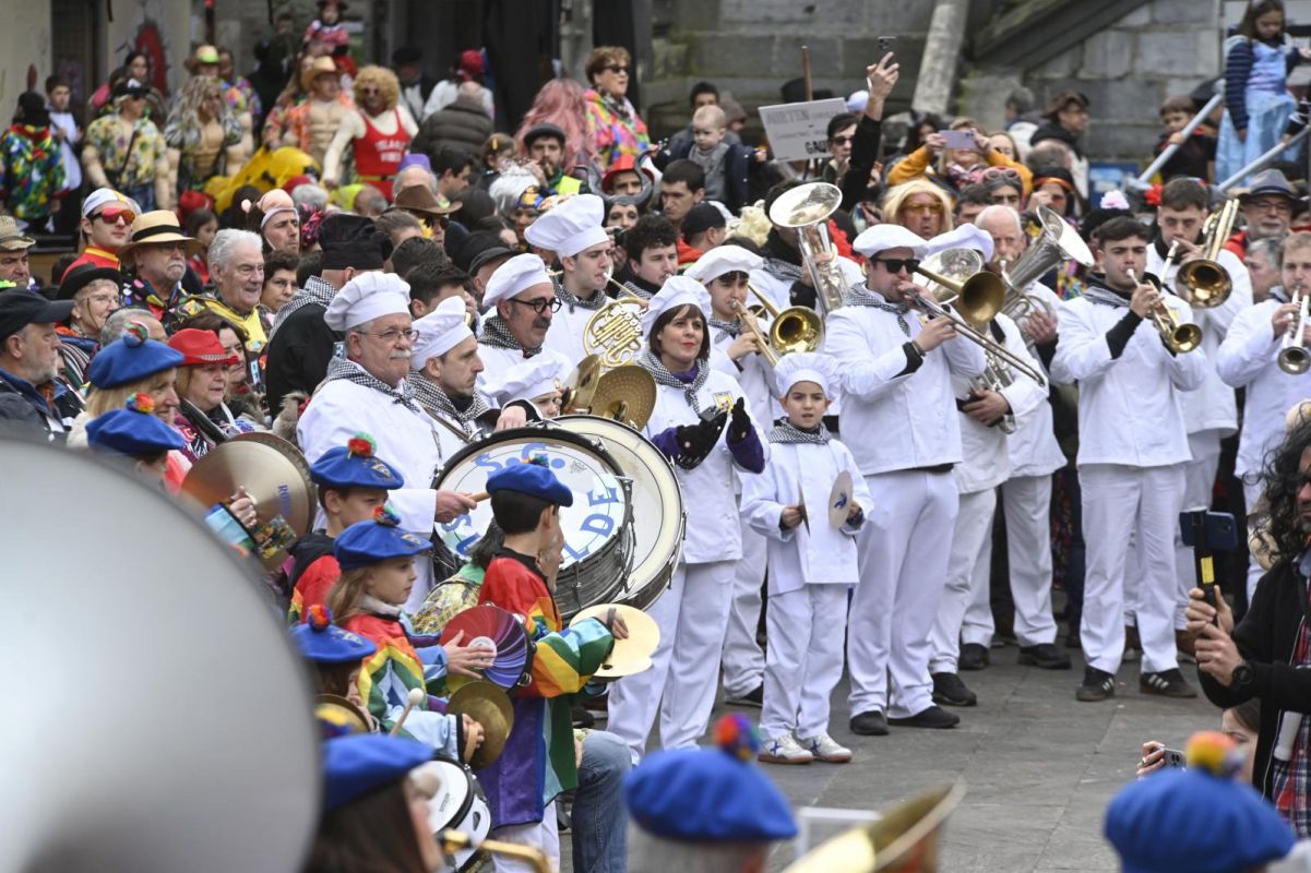 Remate festivo de los carnavales de Tolosa