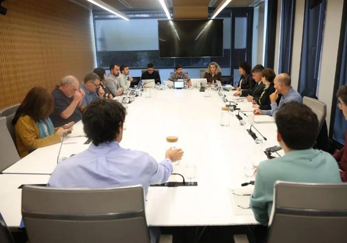 La diputada de Hacienda de Gipuzkoa, Itziar Agirre, durante la presentación de la reforma fiscal el pasado mes de noviembre en las Juntas Generales de Gipuzkoa.