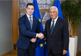 El lehendakari, Imanol Pradales, se reunió en enero en Bruselas con António Costa, presidente del Consejo Europeo.