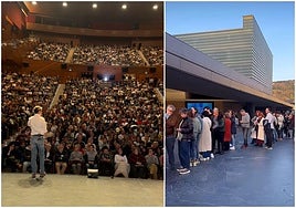 Victor Küppers, en su conferencia este miércoles en el Kursaal de San Sebastián.