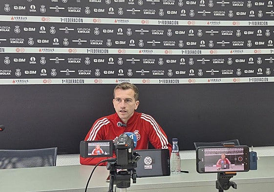 Albert Carbó ha comparecido en Gal este viernes para hablar del choque del domingo contra el Arenteiro.