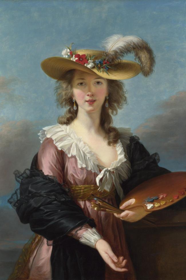 'Autorretrato con sombrero de paja' (1782).