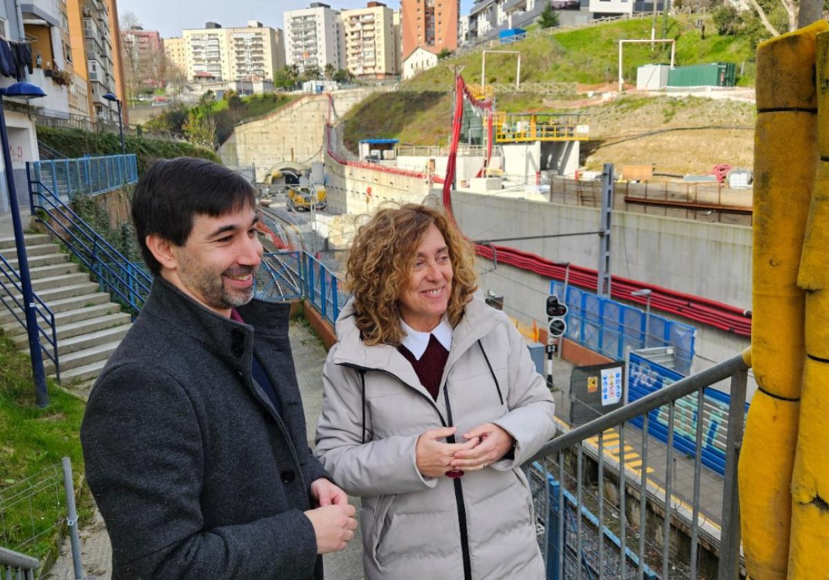Los socialistas aplauden la decisión de soterrar del topo a la altura de Galtzaraborda.