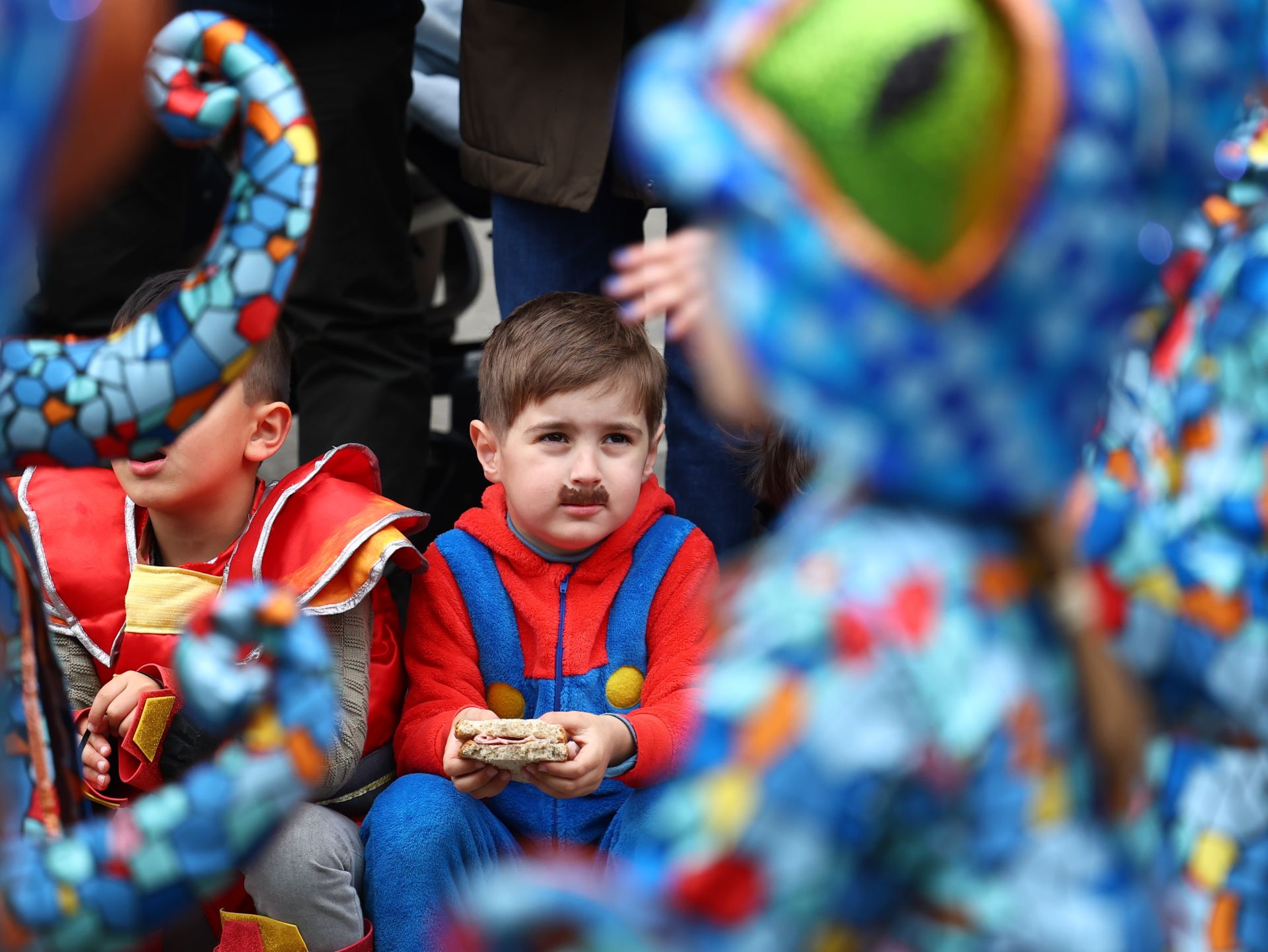 Las imágenes del desfile de carnaval en Riberas de Loiola