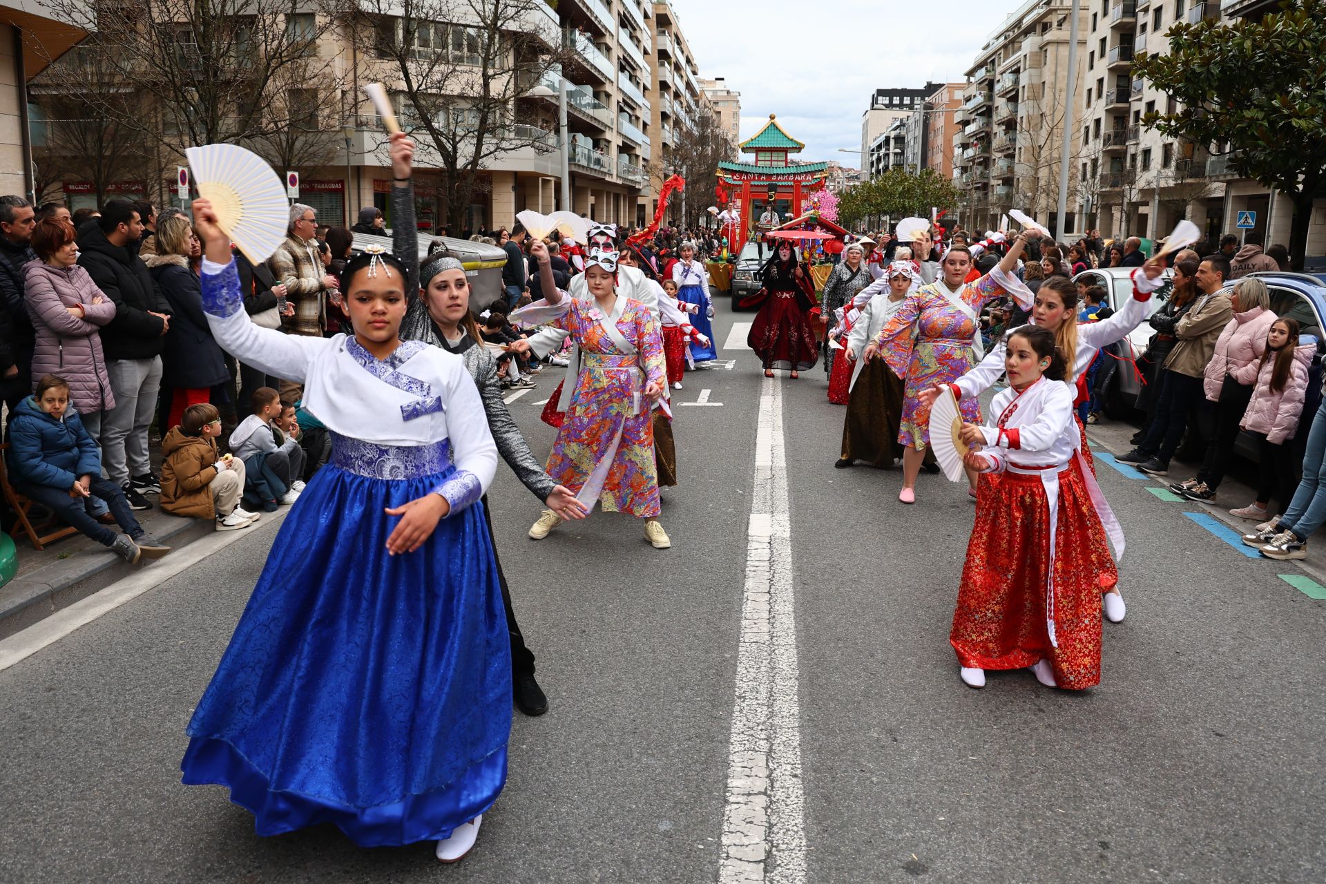 Las imágenes del desfile de carnaval en Riberas de Loiola