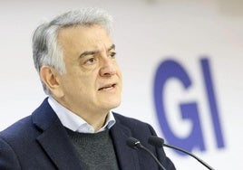 Javier de Andrés, durante la rueda de prensa de este viernes en San Sebastián.