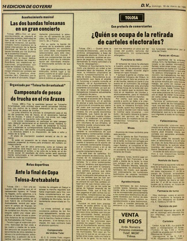 Artículo completo publicado por EL DIARIO VASCO el 16-III-1980.