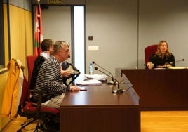 Alberto Marauri, directivo de Gamesa que se pasó a ELA, en primer plano durante el juicio celebrado en enero.