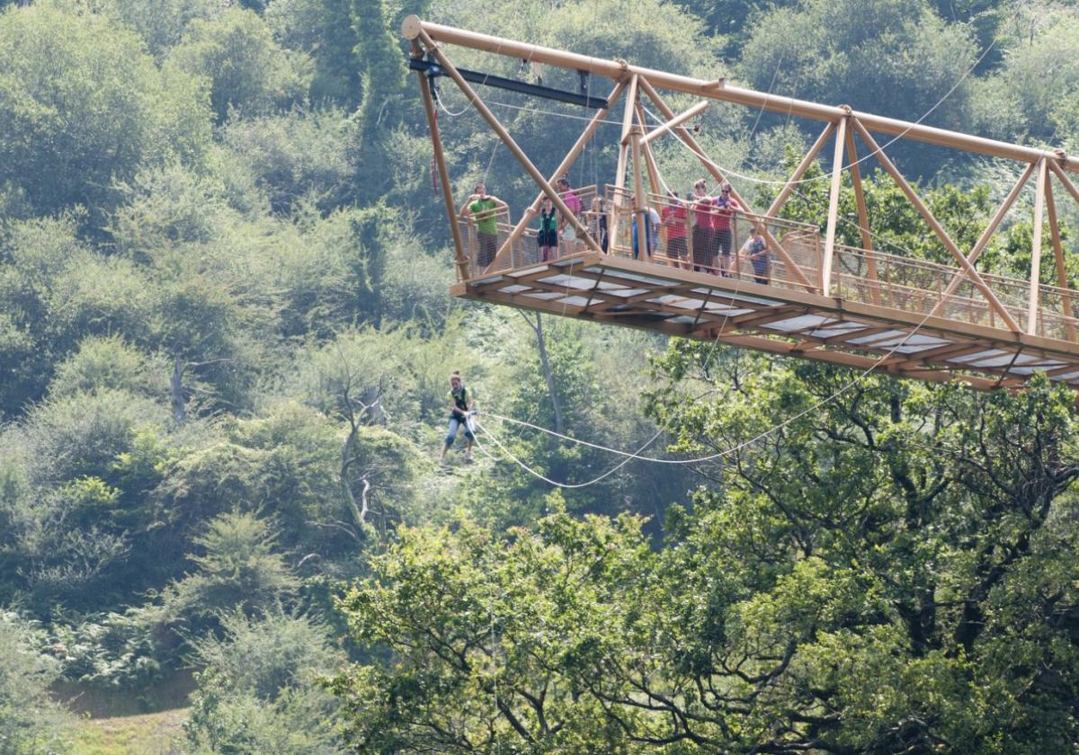 Este fin de semana se abren al público los parques de aventura de Baztan y de Bertiz