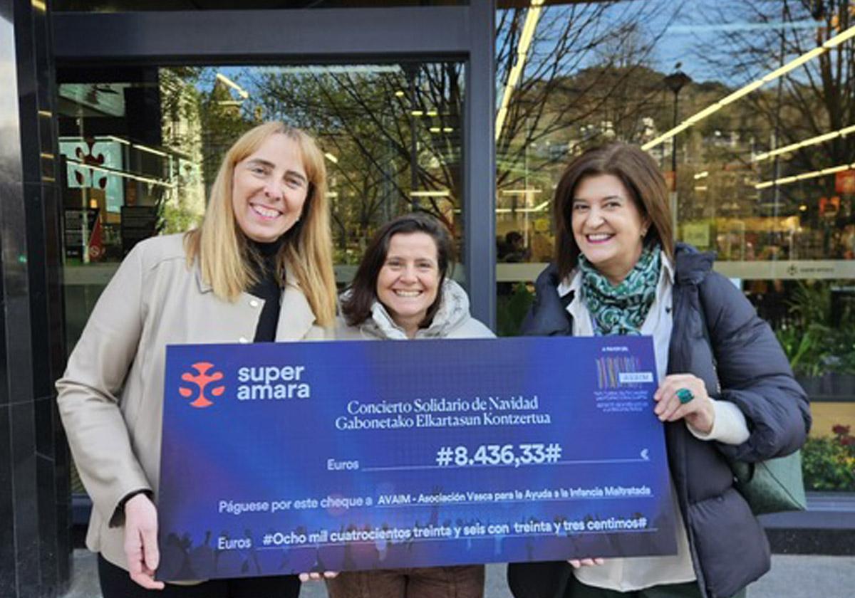 super amara entrega a AVAIM 8.436 € de solidaridad