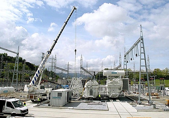 Subestación eléctrica de Arkale, en Oiartzun.